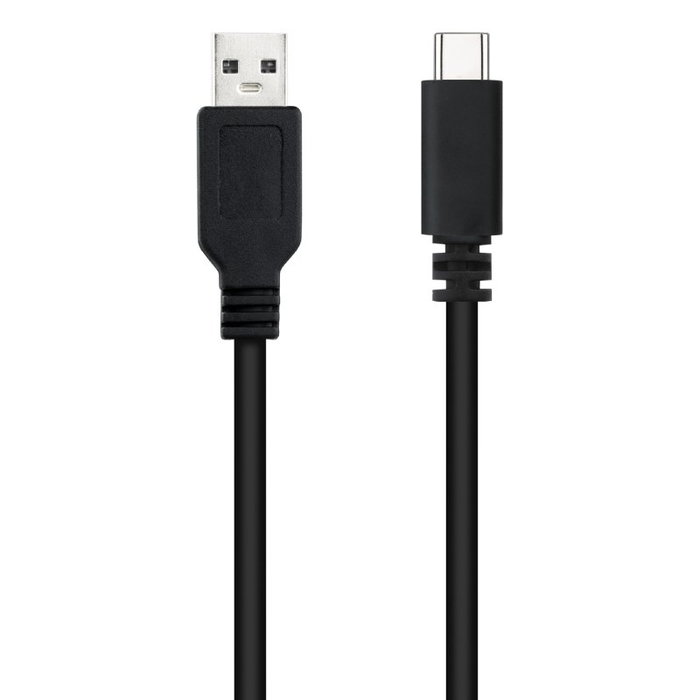 Nanocable Cable USB 2.0 USB-C a USB-A, 1.5 m, Negro